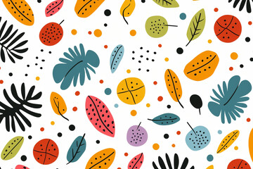 Pattern retro texture wallpaper art seamless design decorative floral background abstract