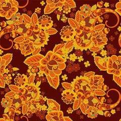 Cute flower seamless pattern. Floral vector texture