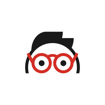 recommend clip art: The man is wearing glasses with round lenses. 