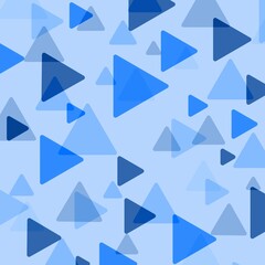 Blue triangles background with blur effect