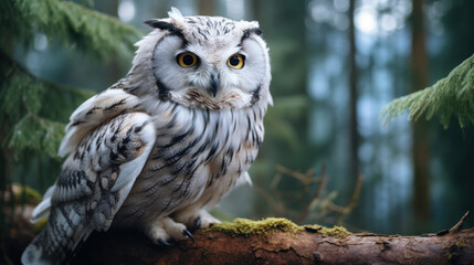 The snowy owl Bubo scandiacus, also known as the polar, the white and the Arctic owl, is a large, white owl of the true owl family.