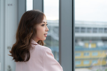 Portrait of asian businesswoman in the office, business concept