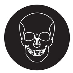 Human skull icon