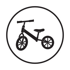 Fototapeta na wymiar Children's bicycle icon