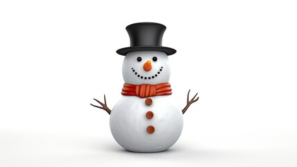a snowman holding a blank signboard against a white backdrop. an ideal canvas for adding custom messages, whether they are holiday greetings, event announcements, or promotional text.