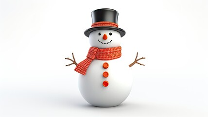 a snowman holding a blank signboard against a white backdrop. an ideal canvas for adding custom messages, whether they are holiday greetings, event announcements, or promotional text.