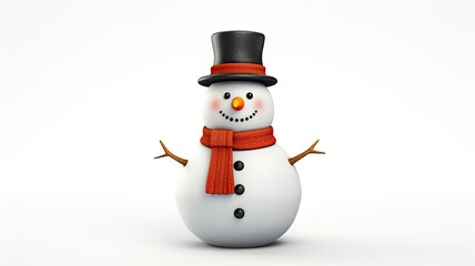 a snowman holding a blank signboard against a white backdrop. an ideal canvas for adding custom messages, whether they are holiday greetings, event announcements, or promotional text.