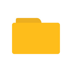 yellow folder icon vector illustration