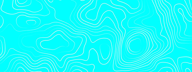 Abstract colorful wavy topographic map and curved lines background. Abstract geographic wave grid line map. Abstract topography relief. vector illustration.