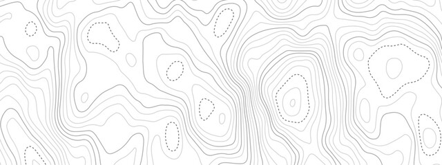 Topographic line contour map background. Abstract wavy topographic map and curved lines background. Abstract geographic wave grid line map.