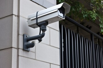 closed circuit tv camera cctv outside the court