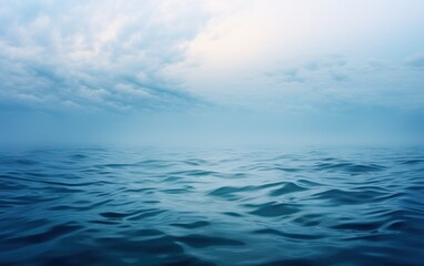 Obraz premium Sea ripple water with morning fog