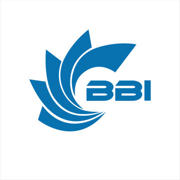 BBI creative initials letter logo concept or design on a WHITE background.