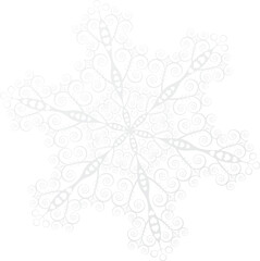 Big complex Christmas snowflake