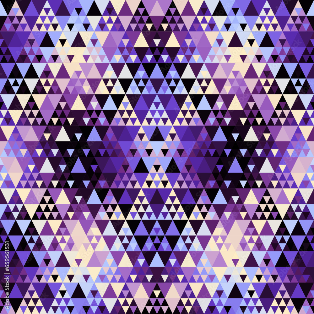 Poster colorful aztec fabric, wallpaper and home decor. abstract seamless tileable pattern. triangles aztec
