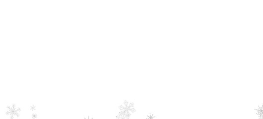 Snowflake Ballet: Exquisite 3D Illustration of Descending Festive Snowflakes in Motion