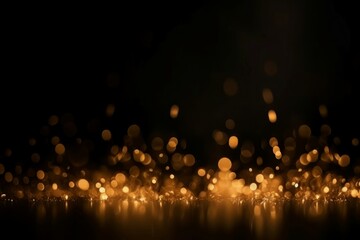 Sparkling golden blur. Magic glitter. Generate Ai