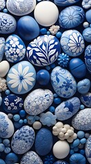 colorful rocks with flower shapes inside them