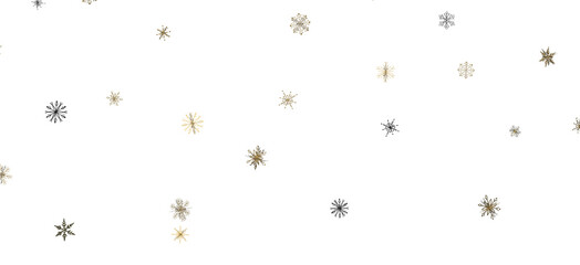 Gentle Snow Drift: Mind-Blowing 3D Illustration of Falling Holiday Snowflakes