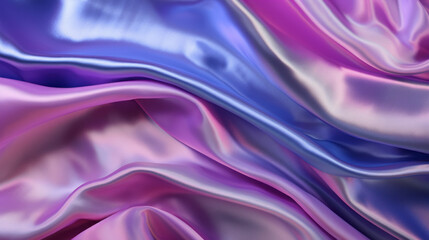 Obraz premium A glossy, shimmery background of a metallic cloth
