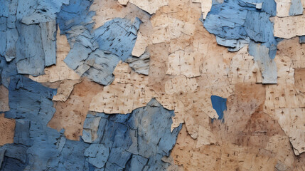 A grained, cork texture with subtle shades of blue