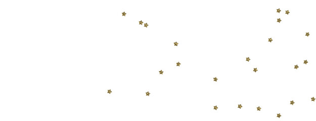 Starstruck Spectacle: 3D Illustration Transports You to a Gold Stars Shower
