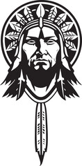 Beautiful, Native, aboriginal vector drawing