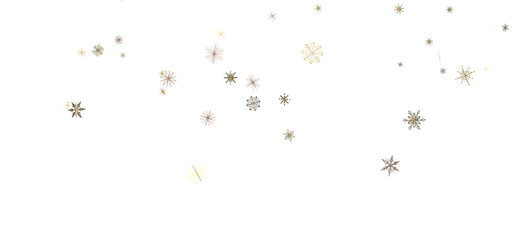Gentle Snow Drift: Mind-Blowing 3D Illustration of Falling Holiday Snowflakes