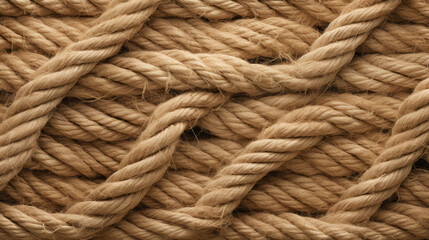 Fototapeta premium A rough, knotted background of a twine-like fabric