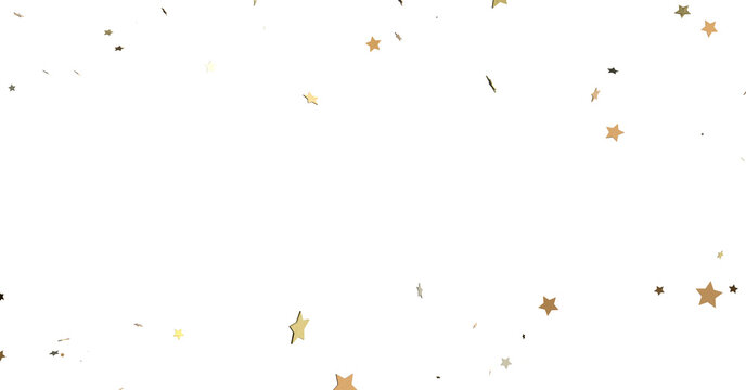 Galactic Christmas Descent: Enthralling 3D Illustration of Falling Holiday Stars from the Cosmos