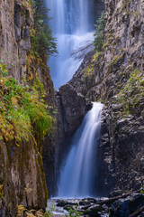 Mystic Falls, Waterfall in Southern Colorado,, America, USA.