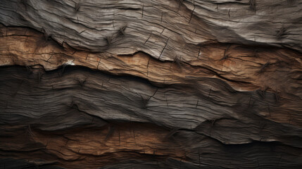 An uneven, rugged background of a bark-like material 