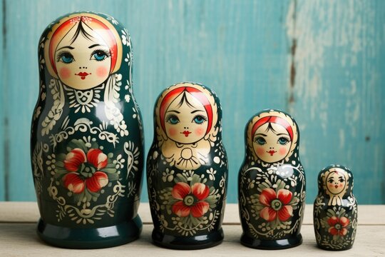 graduated set of nesting russian dolls