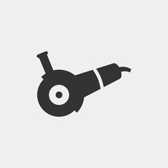 Grinding machine. Simple shape vector icon or sign