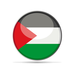 palestine flag icon design vector template