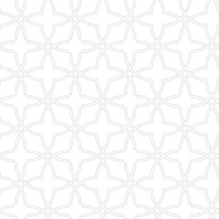 Seamless vector ornament in arabian style. Geometric abstract light background. Grill with pattern for wallpapers and backgrounds