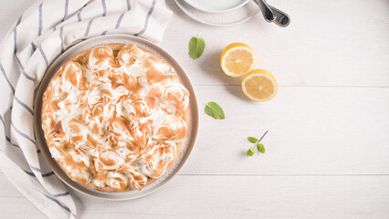 French tart with  Merengue