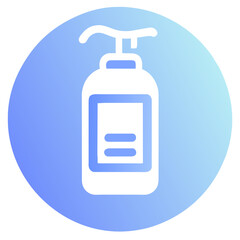 Bottle of liquid soap with dispenser icon. Vector illustration. Generative AI