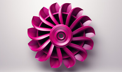 Creative turbine logo on a white background.