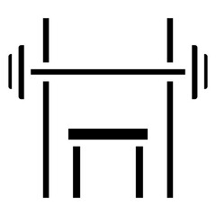 Solid Bench press icon