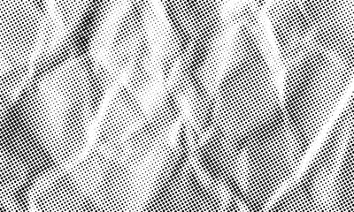 Abstract Dotted Halftone Retro Paper Print Texture Vector Filter with Transparent Background