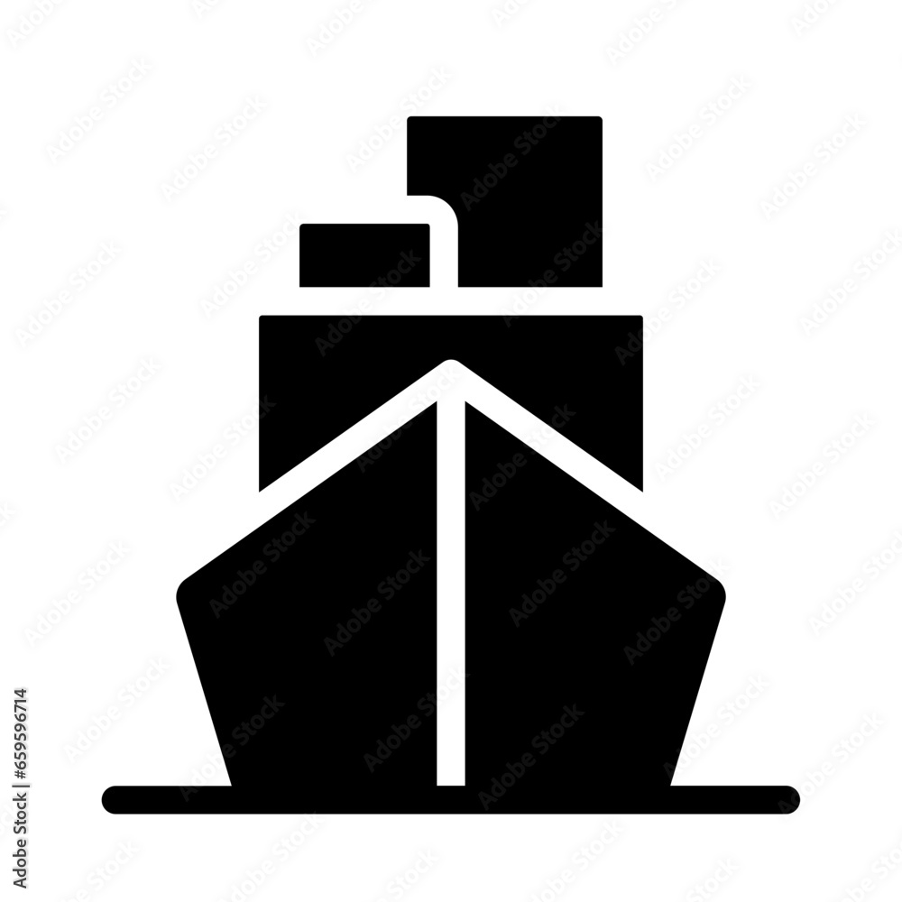 Wall mural Solid Shipping icon