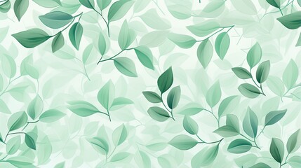  a green leafy background with a light green color scheme.  generative ai