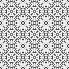 Black and white seamless abstract pattern. Background and backdrop. Grayscale ornamental design. Mosaic ornaments. Vector graphic illustration. EPS10.