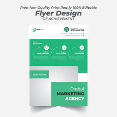 Creative Marketing Strategy Modern Flyer Design Template 