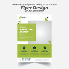 Creative Marketing Strategy Modern Flyer Design Template 