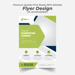 Creative Marketing Strategy Modern Flyer Design Template 