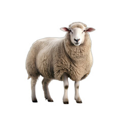 Sheep isolated on transparent or white background