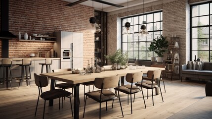 Experience the perfect blend of Scandinavian and industrial design elements.