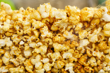 The texture of freshly popped popcorn.